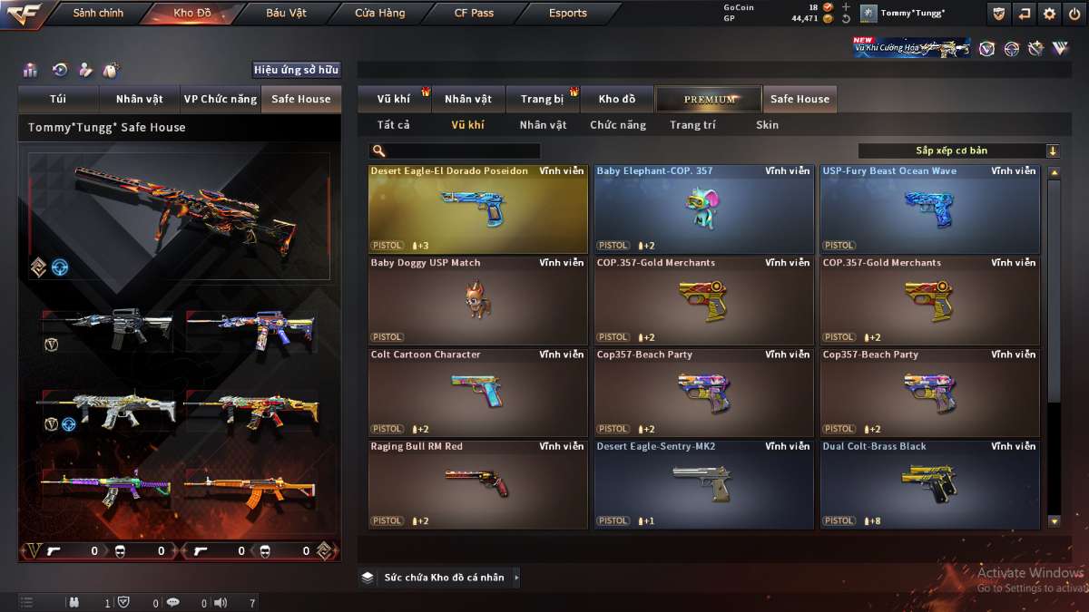 shop acc cf uy tin gia re